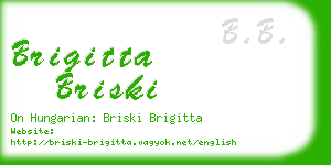 brigitta briski business card